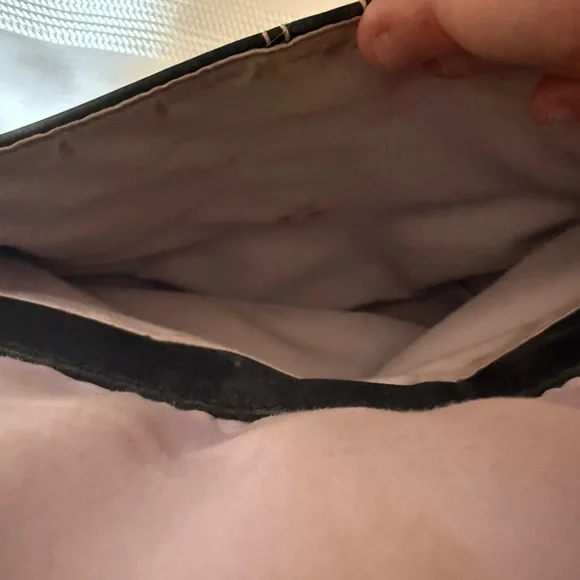 Good Condition, Coach Black Leather Crossbody Bag with Stitching - Picture 4 of 5